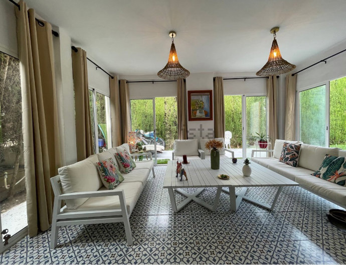 Uno de los salones de la nueva casa de Cayetano