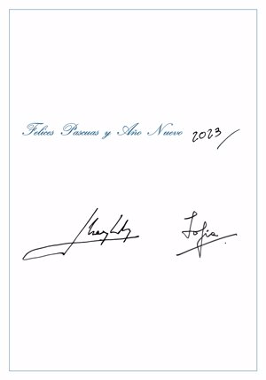 Felicitación navideña de los Reyes Eméritos @Casa SM El Rey