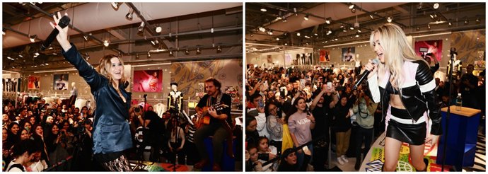 Sofía Reyes y Ana Mena han actuado en la fiesta de inauguración