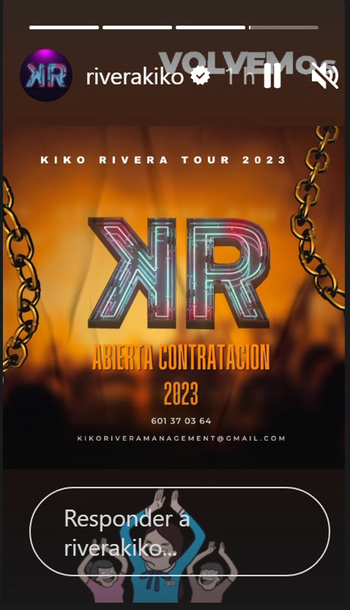 Kiko ha anunciado que vuelve al trabajo