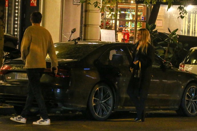 Piqué y Clara a su llegada a la fiesta