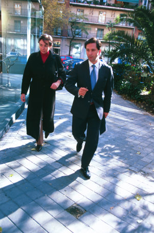 Matilde Solís y Borja Moreno, en el año 2003