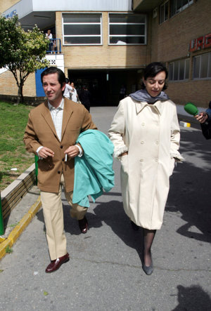 Matilde Solís y Borja Moreno, en el año 2003