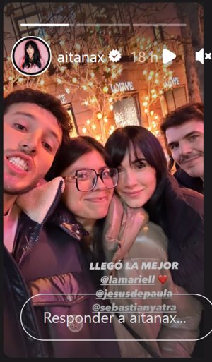 Storie publicado en Instagram por Aitana