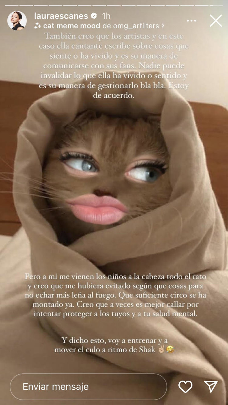 Laura Escanes ha reflexionado sobre la canción