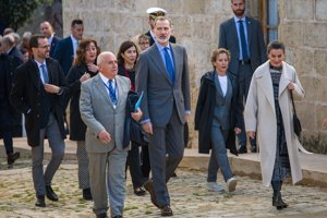 Sus Majestades han visitado el Islote del Rey, en Mahón