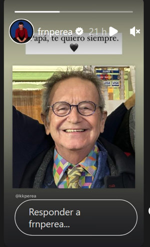 Fran Perea despide emocionado a su padre