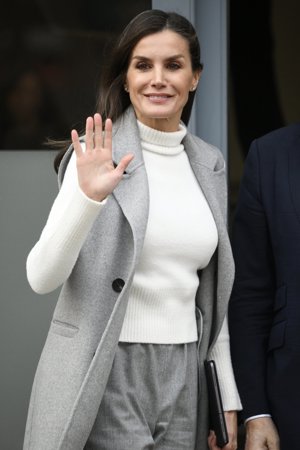 La Reina, de lo más sonriente