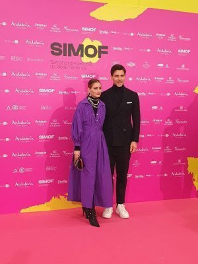 Olivia con su marido, Johannes Huebl