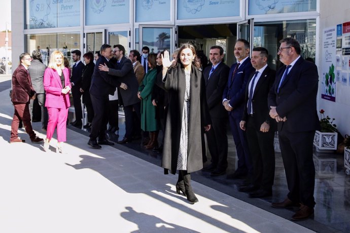 La Reina, a su llegada al acto