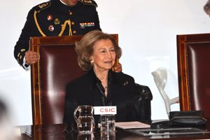 La Emérita ha reaparecido de lo más sonriente