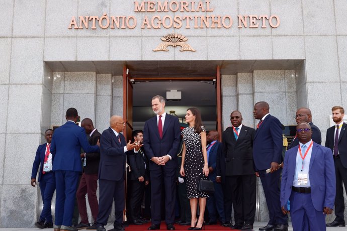 Los Reyes, durante su visita al Memorial