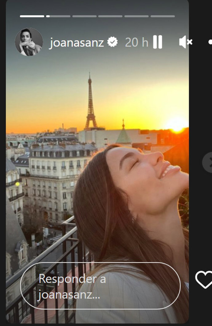 Joana Sanz se refugia en París