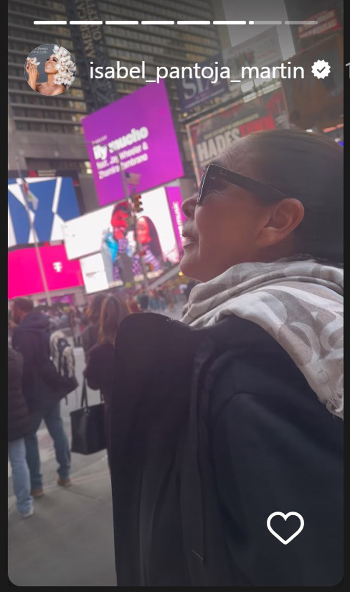 Isabel Pantoja, maravillada en Nueva York