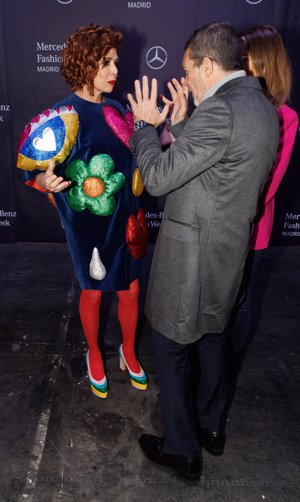 Antonio y Ágatha han derrochado complicidad en el backstage del desfile