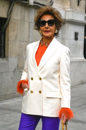 Naty Abascal a su llegada a los Premios Iberoamericanos de Mecenazgo