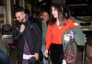 Manuel Cortés y Adara Molinero, de lo más sonrientes