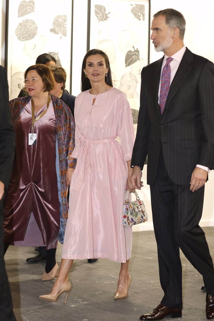 Los Reyes, durante su visita a ARCO