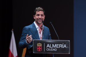 El almeriense, durante su discurso