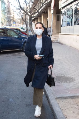 Tamara Falcó saliendo de la Clínica Ruber