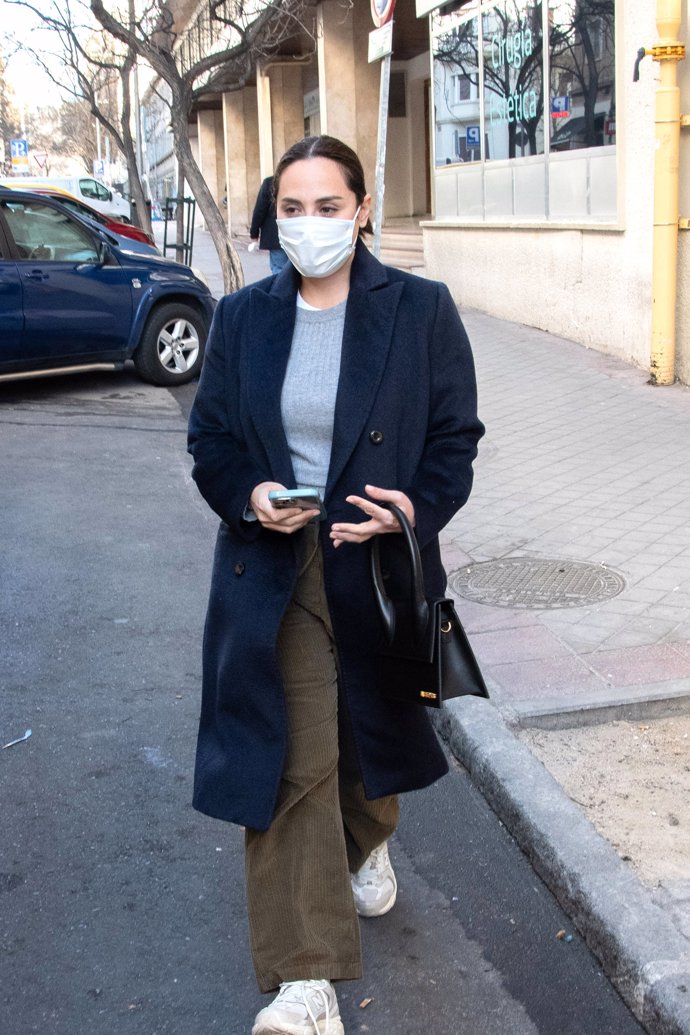 Tamara Falcó saliendo del hospital Ruber