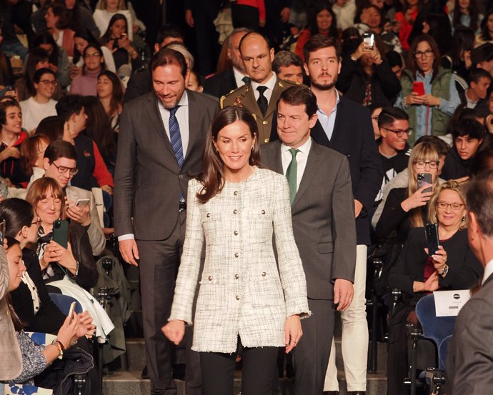 La Reina, a su llegada al acto