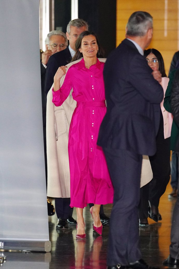 La Reina, a su llegada al acto