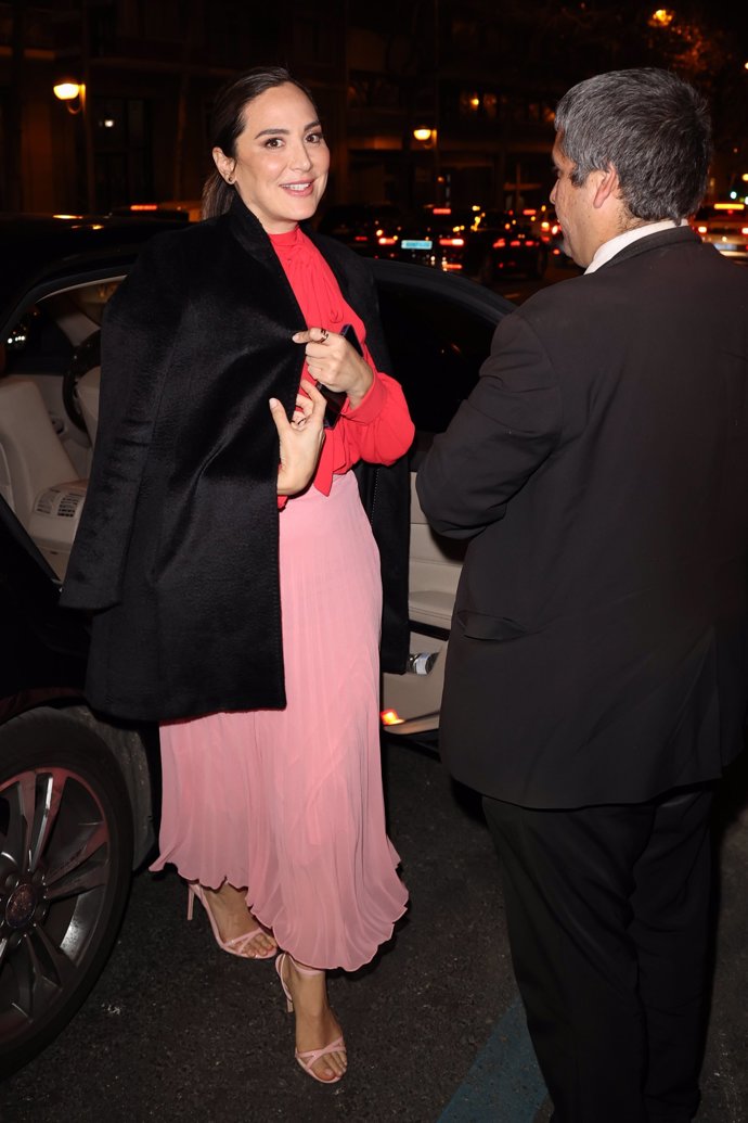 Tamara Falcó, llegando al cumpleaños de su hermano