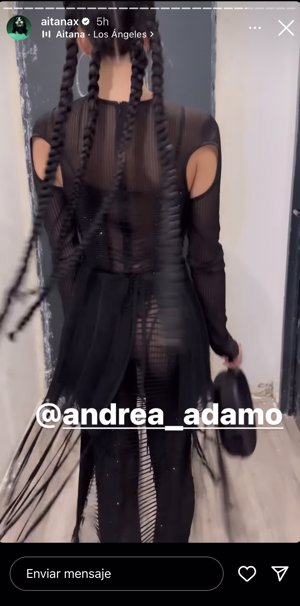 Aitana ha lucido un vestido espectacular repleto de transparencias