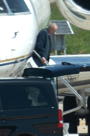 El Rey Juan Carlos a su llegada a Vigo