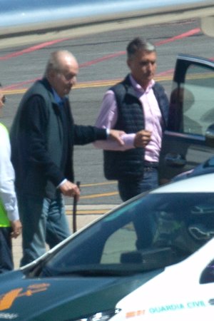 Don Juan Carlos, con muy buen aspecto