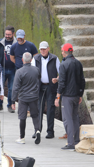 Don Juan Carlos ha ido esta mañana al Náutico de Sanxenxo