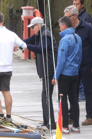 El Rey ha vuelto a salir a navegar por la Ría de Pontevedra