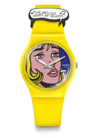 Uno de los modelos de  Swatch x MOMA