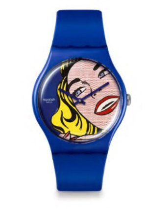 Uno de los modelos de  Swatch x MOMA