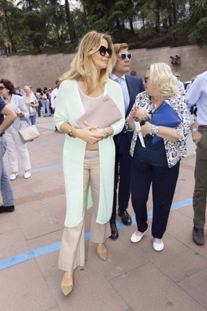 Sofía Mazagatos y Tito Pajares llegando a Las Ventas