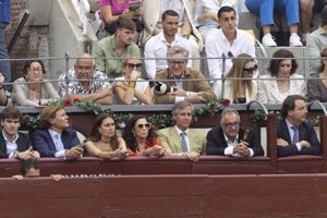 Tito Pajares prefirió ver los toros desde la barrera