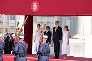 Otro momento de la ceremonia de bienvenida