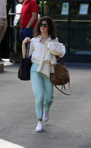 La mujer de Rafa se ha mostrado discreta ante las cámaras