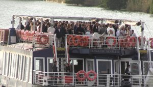 La fiesta tuvo lugar en un crucero por el Guadalquivir