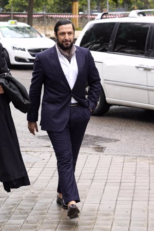 Rafael Amargo a su llegada a la Audiencia Provincial