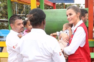 Doña Letizia, segunda jornada de su viaje de Cooperación a Colombia