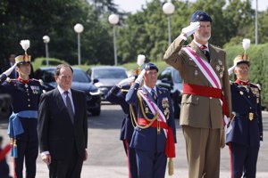 Don Felipe ha continuado con su agenda con normalidad pese a la graduación de Irene Urdangarín