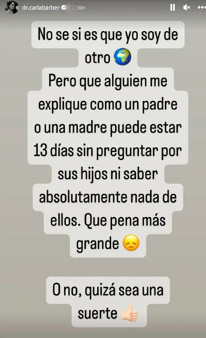 Carla ha estallado contra su ex en Instagram