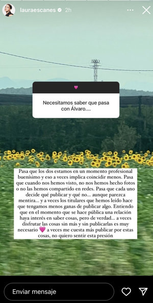 Storie publicado por Laura Escanes en Instagram