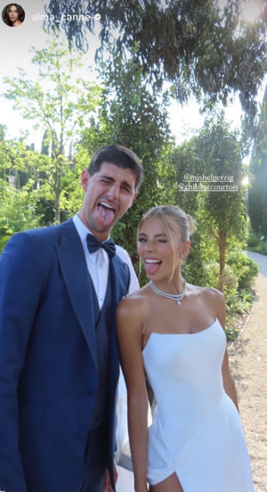 Courtois y Mishel Gerzig se han dado el 'sí quiero' en Cannes