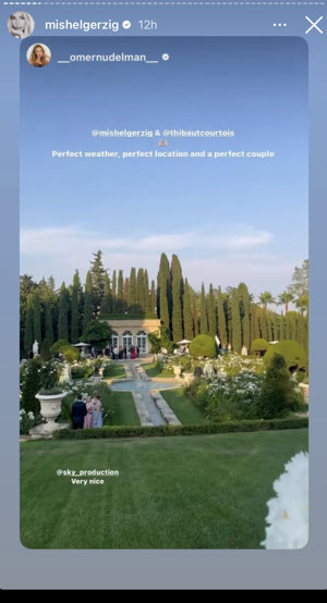 La pareja se ha casado en un impresionante chateau francés