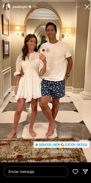 Storie compartido en Instagram por Ana Boyer