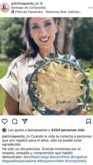 La gallega, deslumbrante en uno de los momentos más especiales de su vida