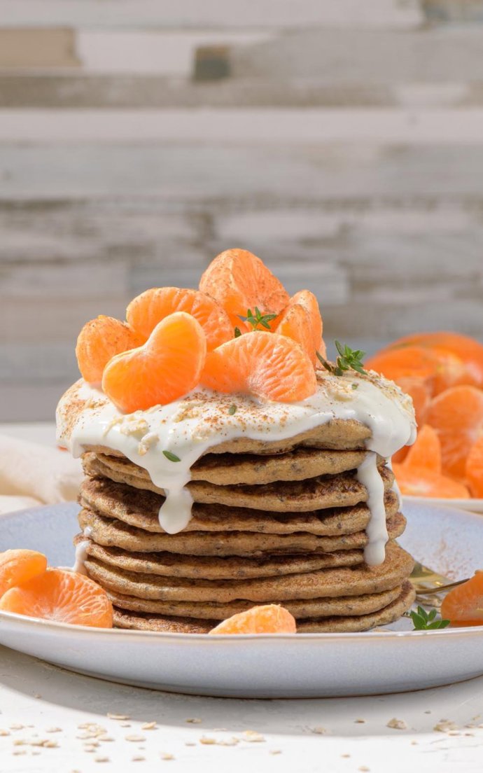 Pancakes con mandarinas